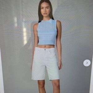 Joe’s Jeans White Ryan Bermuda Shorts